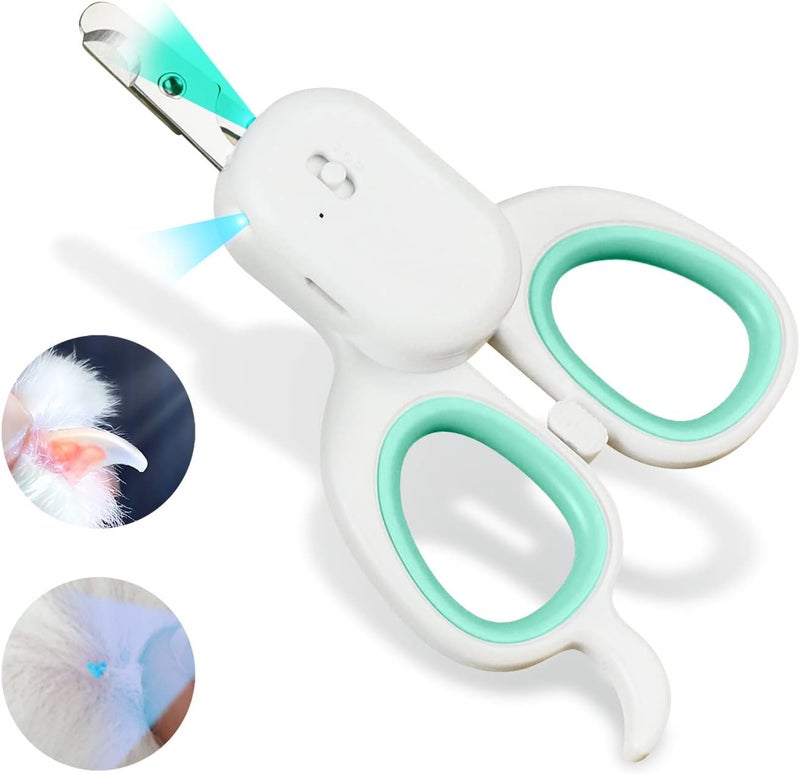 PAKEWAY Pet Nail Clipper with LED & UV Light - Image 1